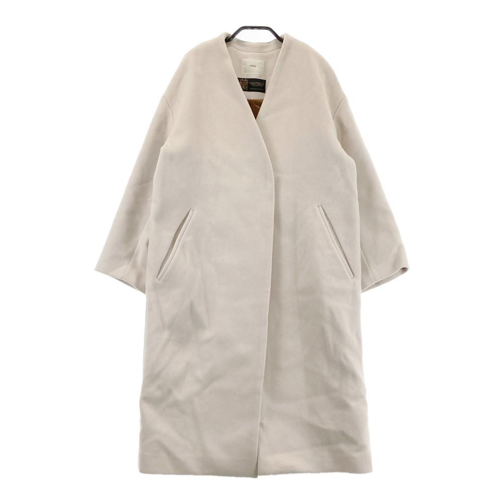 IENA Collarless Coat Beige 34 [Used] Women s