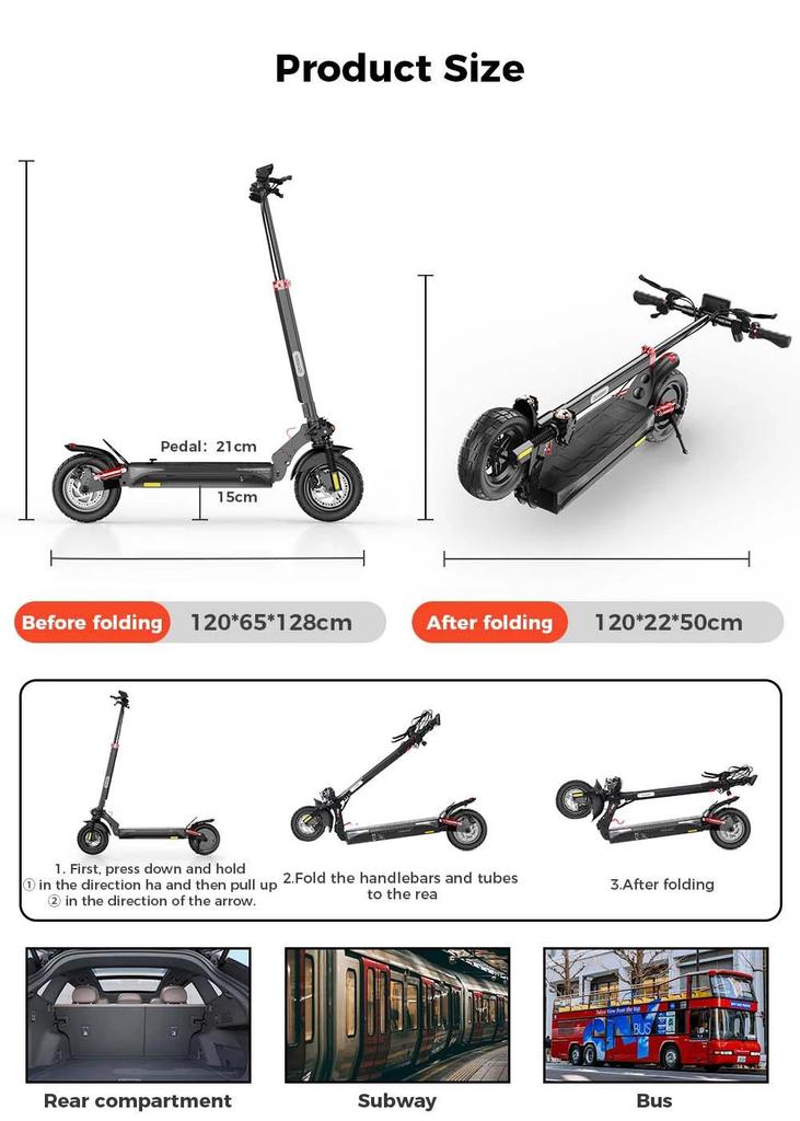 Elektrická koloběžka iScooter iX4 800W Motor 48V15Ah Lithium-iontová baterie Maximální rychlost 45km/h Maximální dojezd 40-45km