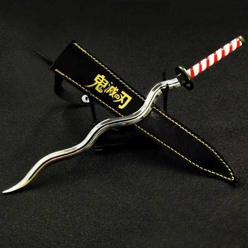 25cm Demon Slayer Katana Swords Kimetsu No Yaiba Samurai Sword Real Size Japanese Katana Anime Cosplay Prop Home Decoration
