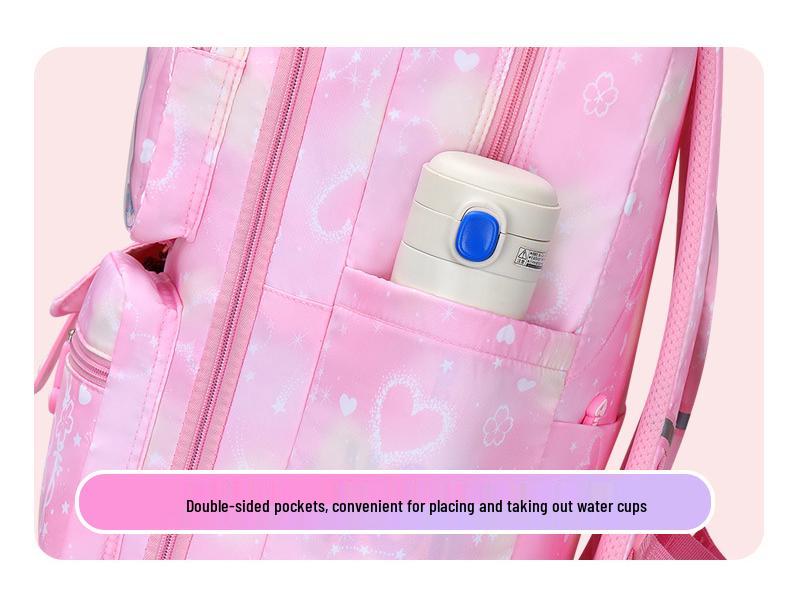 2025 Hot-Selling Three-Piece Backpack Set - Butterfly Design In Pink, Purple, and Blue for Girls