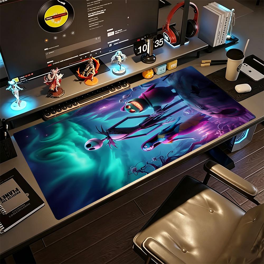 Jack Skellington Large Mouse Pad Keyboard Pad Computer Desk Keyboard Mat Non-Slip Rubber Bottom Perfect Gift for Gamers And Professionals