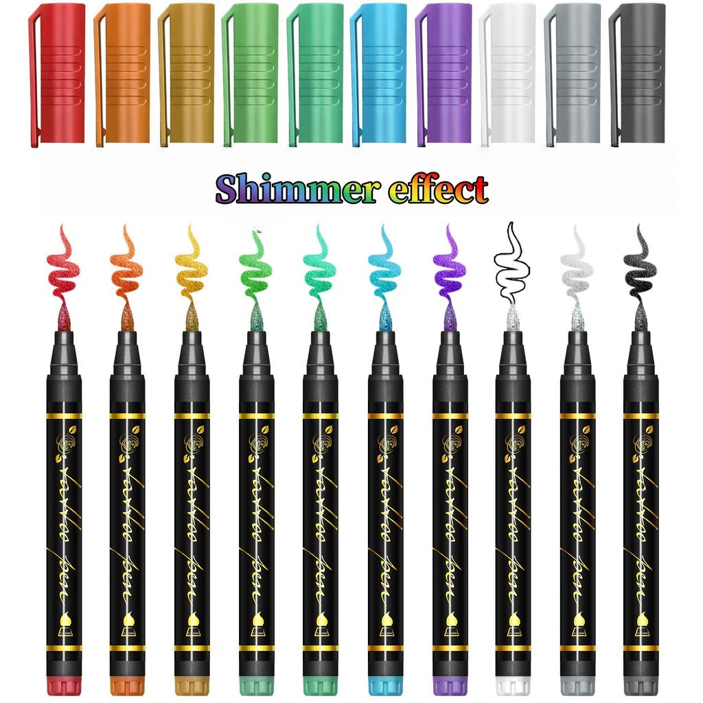 10PCS Skin Painting Face Paint For Beginners Human Body Graffiti Face Paint Marker Pens DIY Drawing Soft Brush Non-toxic