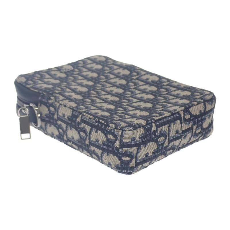 Dior  2ESBC265YSE-H05E Shoulder Bag Navy/beige canvas/leather Women