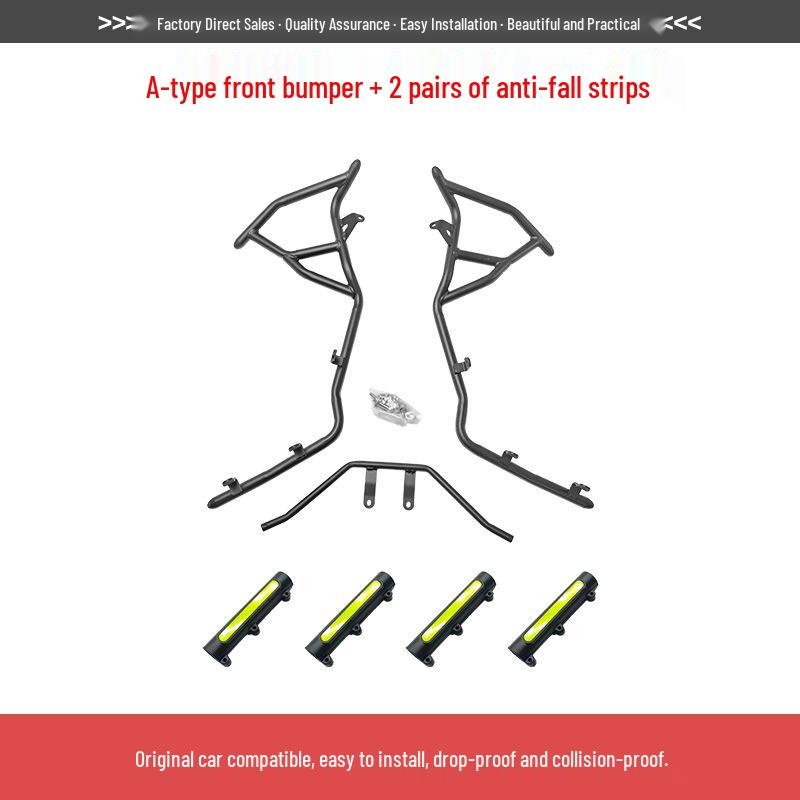 Compatible Accessories for Honda NS150XC: Front & Rear Bumpers, Exhaust & Radiator Covers