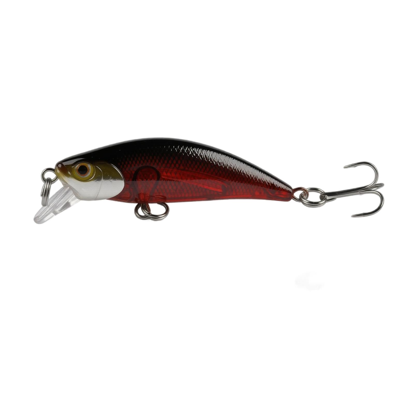 

Stream Trout Bass Artificial Bait Plastic Hard Lure Fishing Lure Imitation Fish Shape for Freshwater Fishing Tackle one size