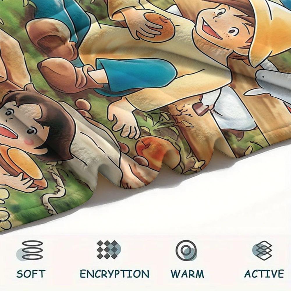 Coperta Bambina Heidi, Alta Qualità, Confortevole per Tutte le Stagioni, Decorazione per la Casa, Calore e Comfort
