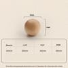 6564 30mm Diameter Drawer Pull Knob Single Hole Wooden Round Ball Cabinet Wardrobe Furniture Handle