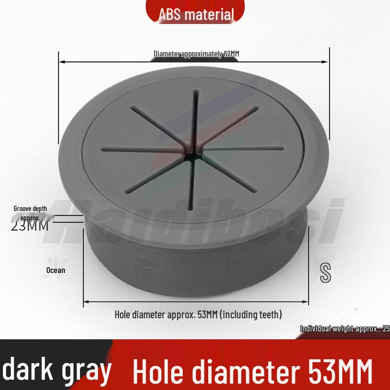Desktop Decorative Cable Management and Sealing Cover for Desk Cable Holes