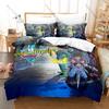 Dragon Quest The Adventure of Dai Anime JRPG 3D Print Bedding Set Duvet Cover + 2 Pillowcases Bed Linen For Anime Game Fans