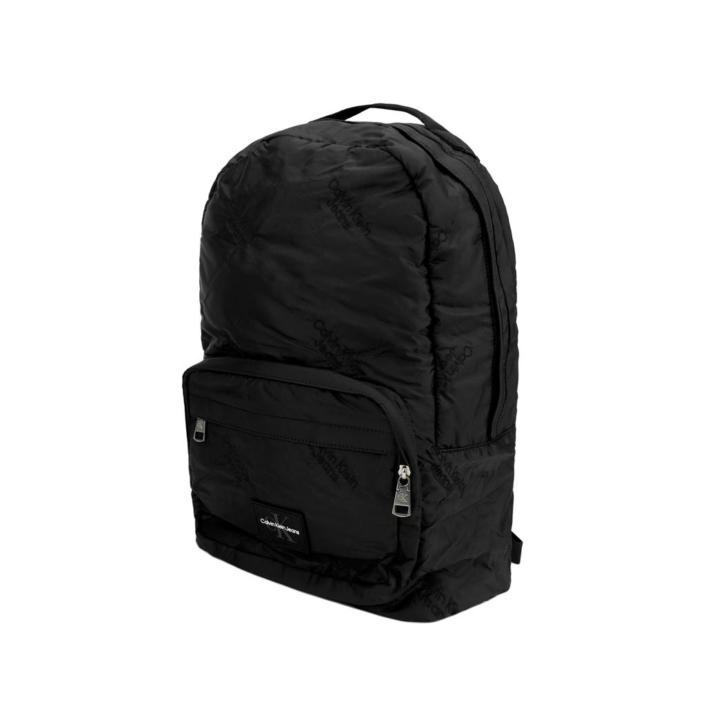 Calvin Klein Fashion Embroidered Multi-Capacity Thickened College Style Fabric Backpack Men Backpacks Space-Black HH3808-001
