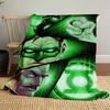 1pc Green LanternOutdoor Flannel Blanket Soft Plush Decor for Picnics, camping,Bedroom, Playroom, or Lunch Breakn1133A