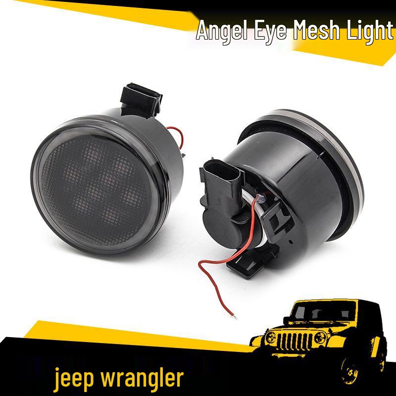 ABS LED Angel Eye Light Strip for Wrangler Jeep Middle Grille