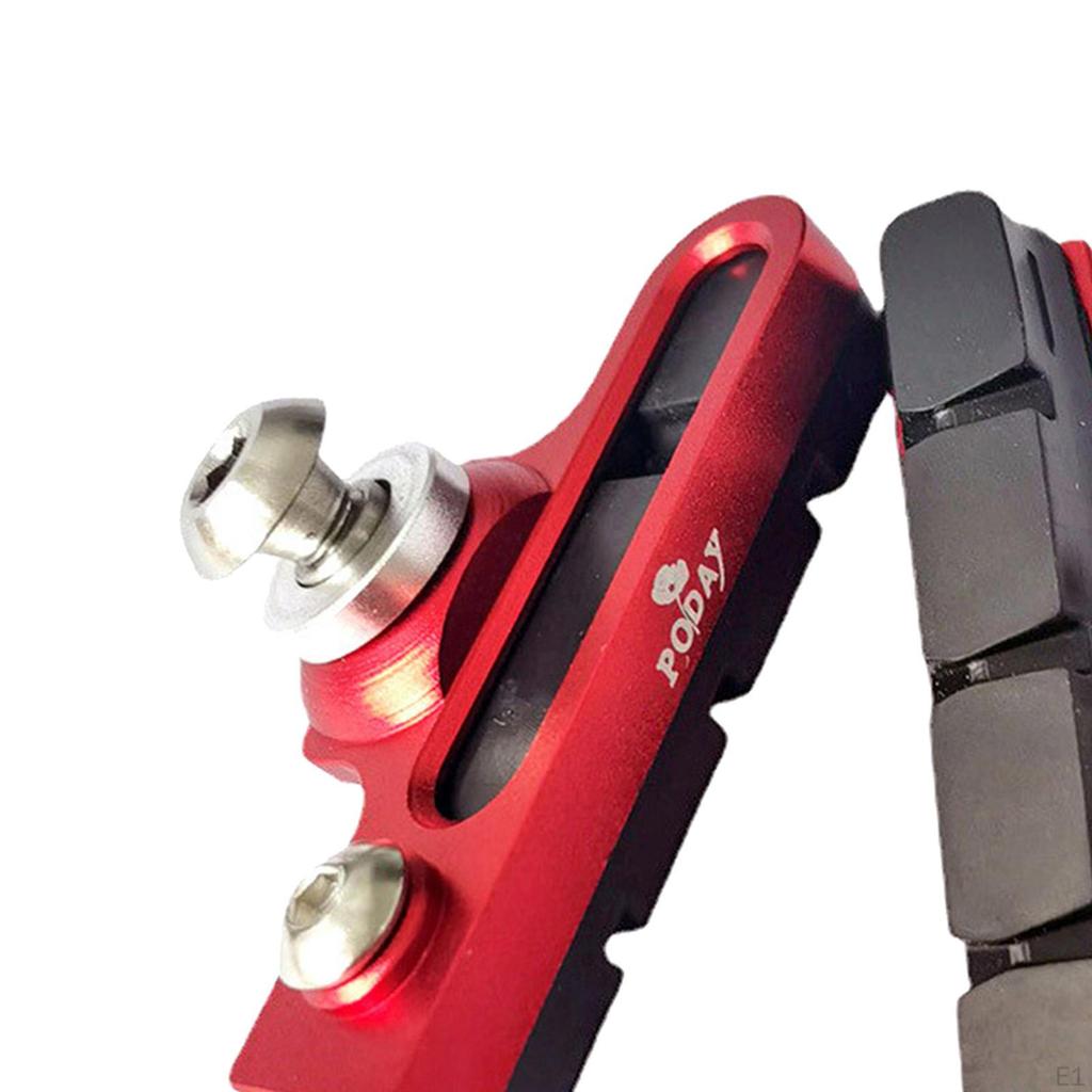 2 Pads Pair Brake Shoes Set Metal Road Bike Cycle