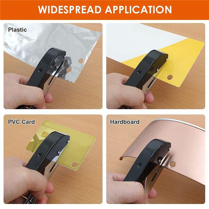 A34R Hole Punch Single Hole Hole Punch, Heavy Duty Hole Punch Single, Portable Handheld Long Hole Hole Punch