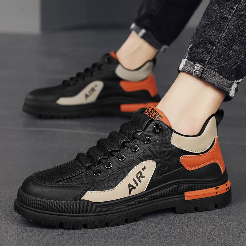 Autumn and Winter Trendy Mid-to-high-top Casual Shoes Outdoor Foot Sports Shoes Student Platform Trendy Shoes