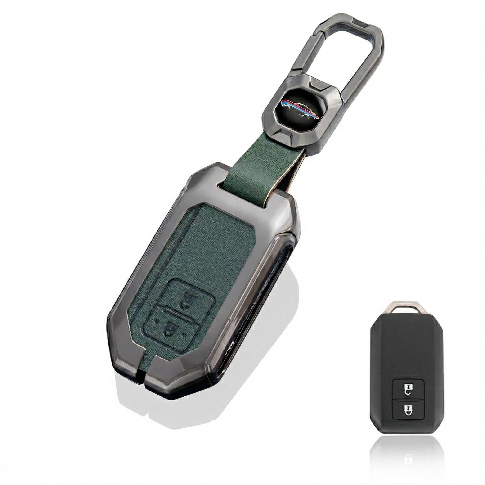[MATCHA MELON WORKS] Suzuki Smart Key Case Genuine Leather Look зелёный