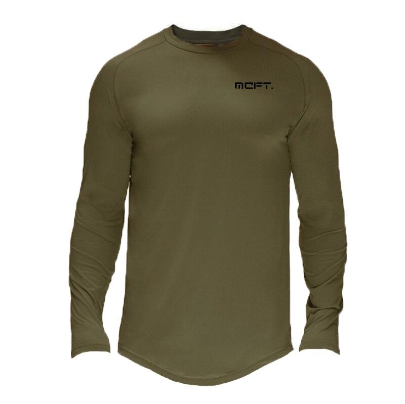 Мужская осенняя футболка с круглым вырезом Do The Work плотная компрессионная футболка для фитнеса и бодибилдинга с принтом для бега быстросохнущая футболка для упражнений M армия зеленый 1179₽