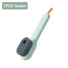 1/2pcs Shoes Brush Automatic Liquid Discharge Multifunction Press Out Shoes Cleaner Soft Bristles Clothes Brushes Cleaning Tool