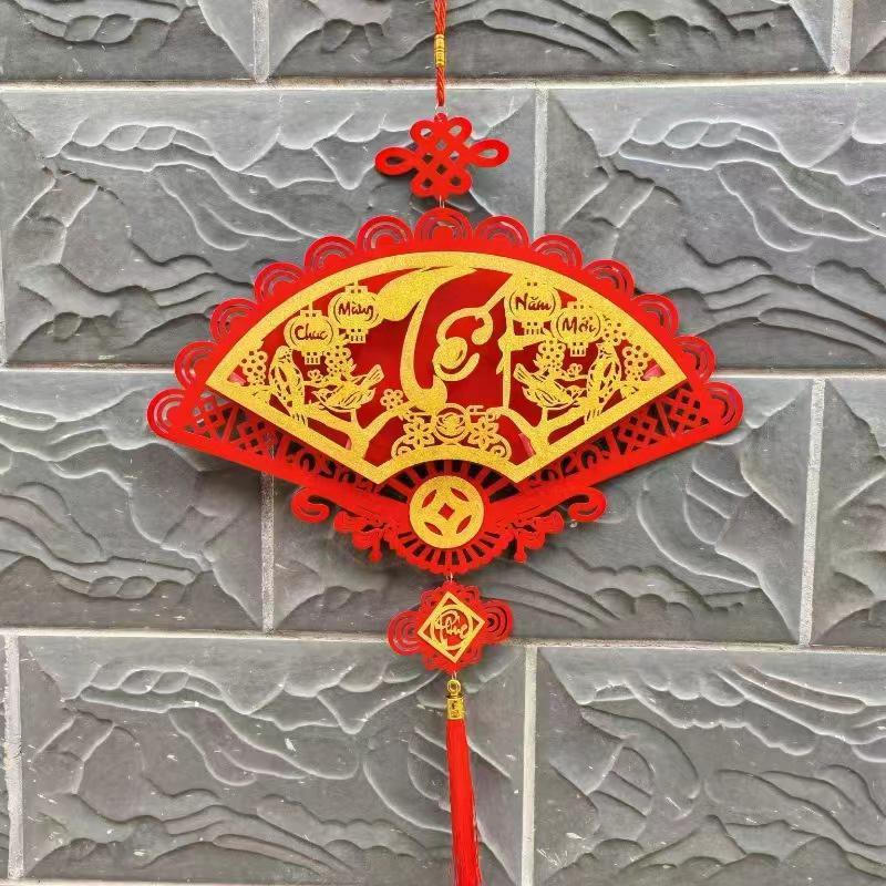 Vietnamese New Year Hanging Pendants With Tassel Window Door Party Hanging Ornament 2026 Spring Festival Home Decor Accessories