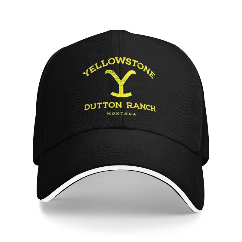 

Yellowstone Dutton Ranch Graphic Print Baseball Cap Daily Casual Sandwich Peaked Cap Unisex Breathable Adjustable Snapback Hat Adjustable