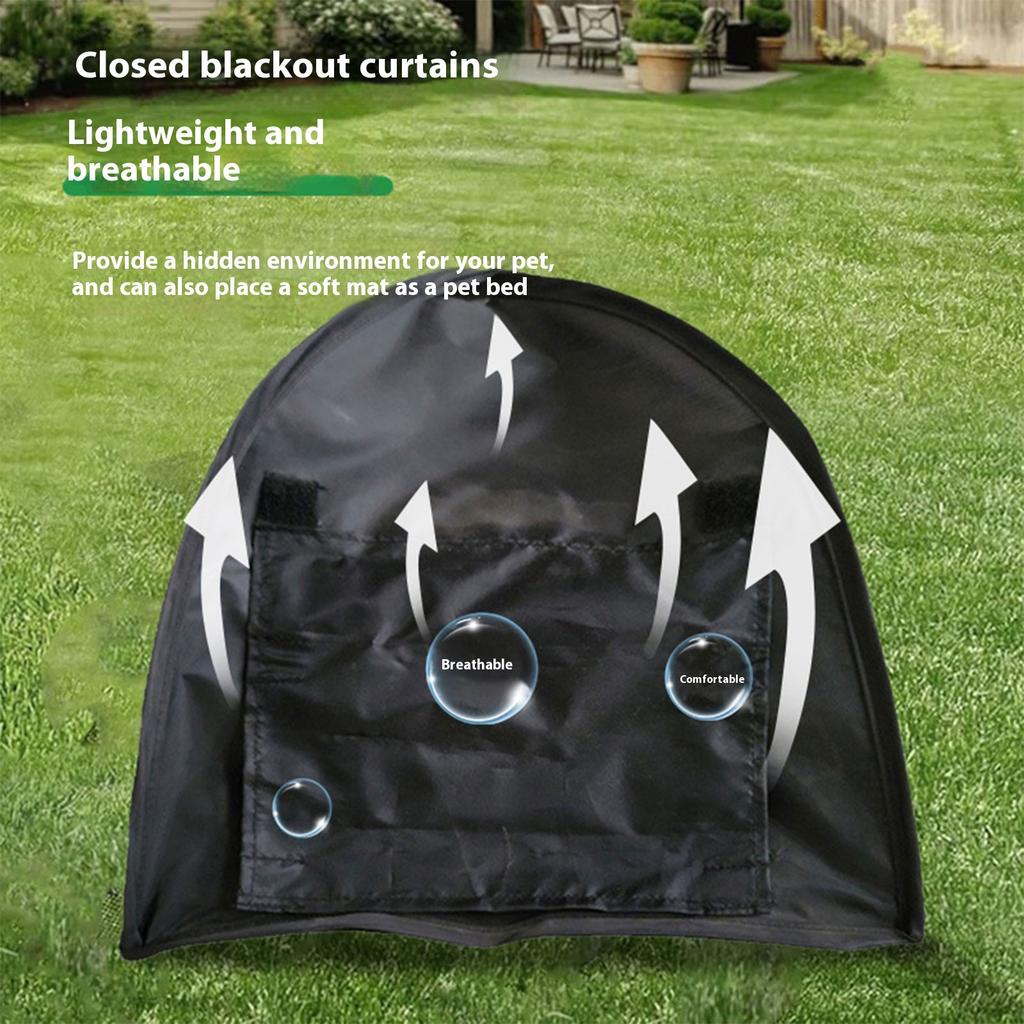 Mobile Stackable Pet Shelter Portable Tent For Outdoor Excursion Breathable Polyester Dog Cat Camping Playtent Easy Use
