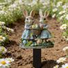 Weather Proof Acrylic Rabbit Lawn Sign Animal Stake Perfect For Easter Party Decorations And Garden Display