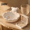 Functional Aesthetic Decoration Cute Pig Petal Storage Bowl, Matte Finish 3D Print PLA Tray, Decorative Trinket Bowl Jewelry Trinkets Organization