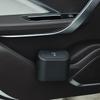 Car Storage Box Vehicle Garbage Dust Case Black Square Pressing Type Trash Car Trash Bin Hanging Can Auto Interior Accessories