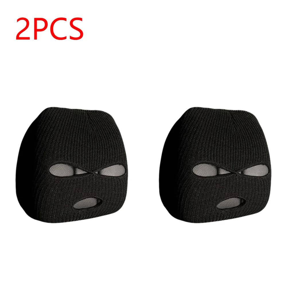 Halloween Car Headrest Cover Decoration Three Hole Headrest Cover Funny Car Seat Headcover Car Anti-Theft Warning Accessories