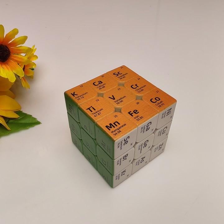 Bilingual Cultural Periodic Table and Rubik's Cube Educational Toy for Middle Schoolers - Children's Day Gift