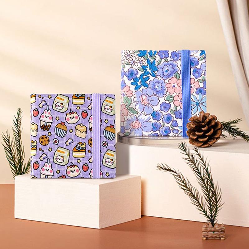 Korean Style Cute Mini Fabric Watercolor Book Acid Free Paper Portable Travel Hand-painted Creative Watercolor Art Drawing Book