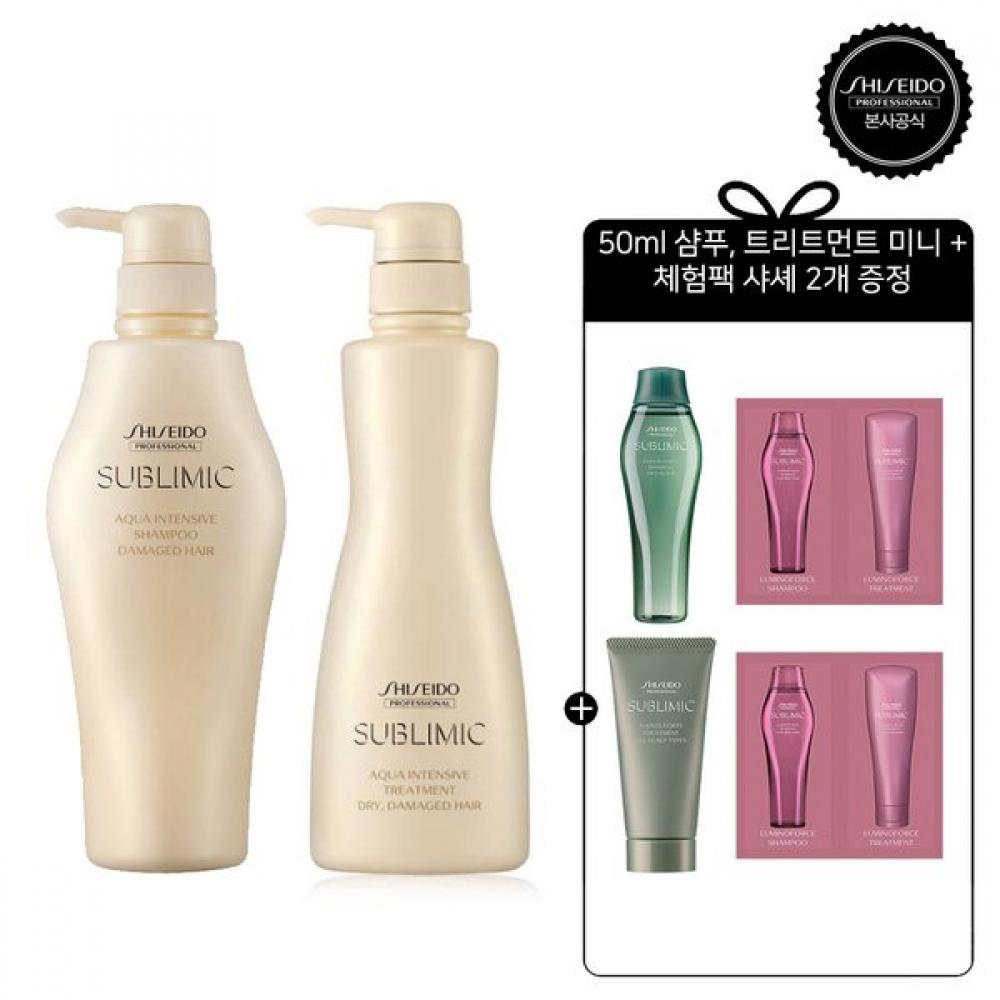 

Shiseido Professional Shampoo + Treatment Dry 500ml Aqua Intensive Single option