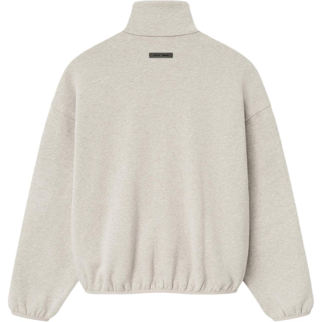 Herrejakke Fear of God Essentials Moderne Fleece Kantbånd Treningsjakke Heather Stone/Cloud White