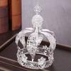 1/2Pcs Baroque Crown Cake Topper Creative Retro Rhinestone Crown Romantic European Style Bridal Headband Royal Celebration