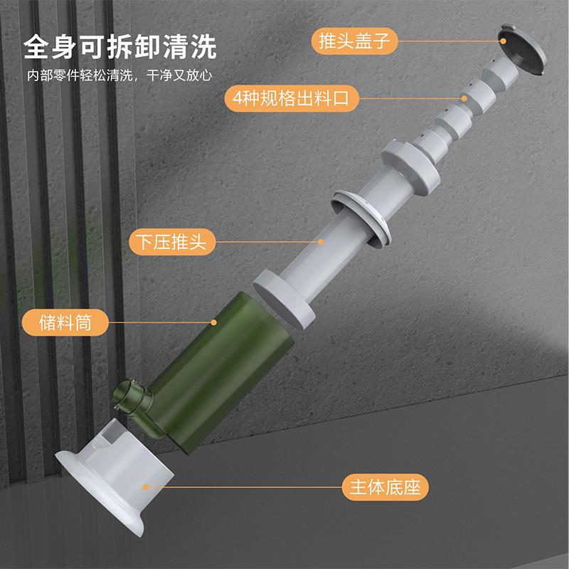 Sausage Stuffer with 4 Different Sizes Stuffing Syringe Tubes StufferQuick Sausage StufferFillerSyringeSmall Sausage Tools