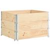 Pallet Top Frame Set 3 Pcs 100x100 Cm Solid Pine Wood