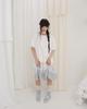 Phased Blooming Garden Patchwork Skirt_White