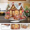 Christmas Acrylic Diamond Painting Napkin Rack DIY 5D Diamond Art Painting Paper Towel Holder Kit Home Desktop Decoration Craft