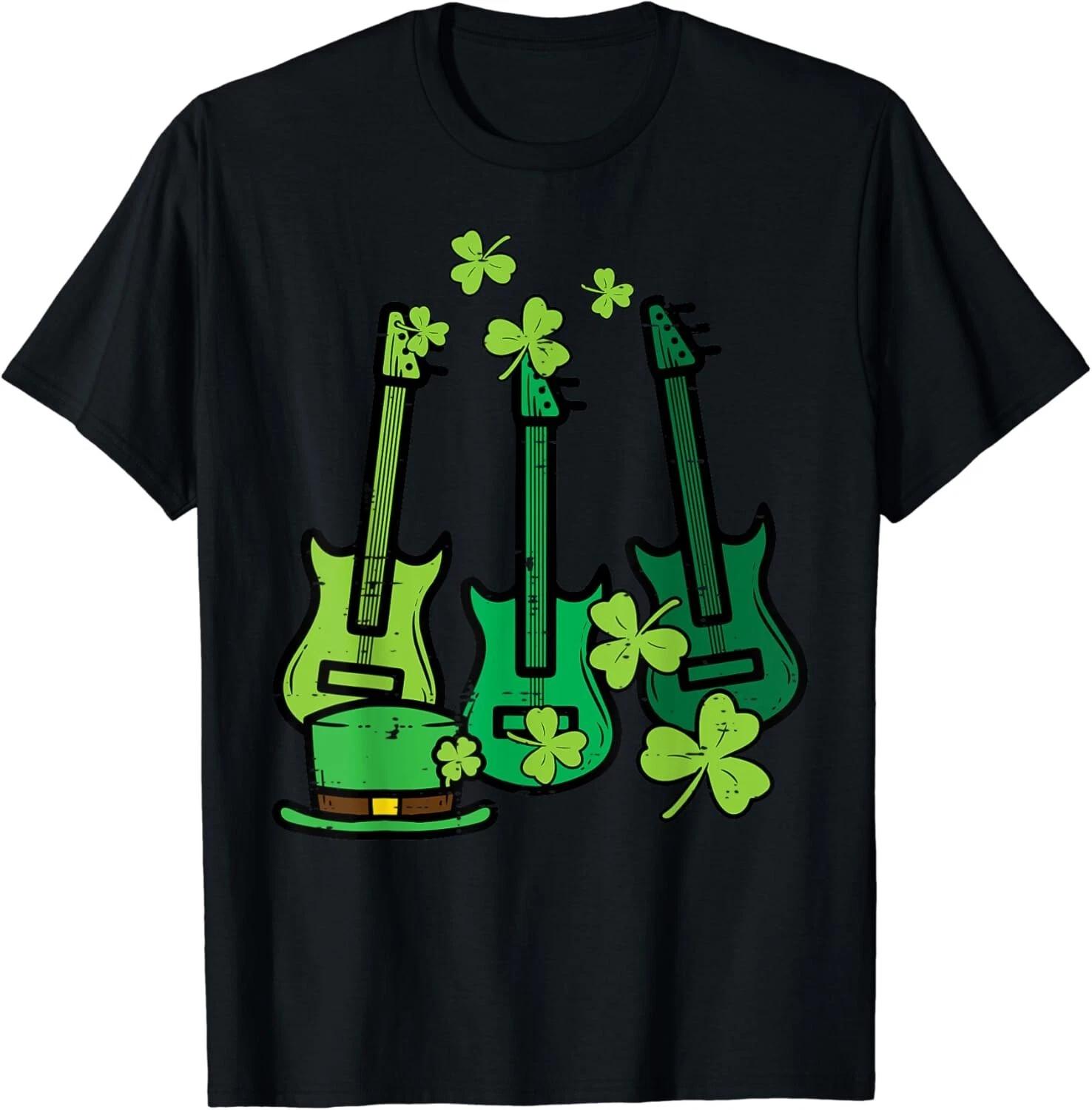 

St Patrick Day Rocker Guitar Saint Paddys Band Men Boys Gift Unisex T-Shirt S