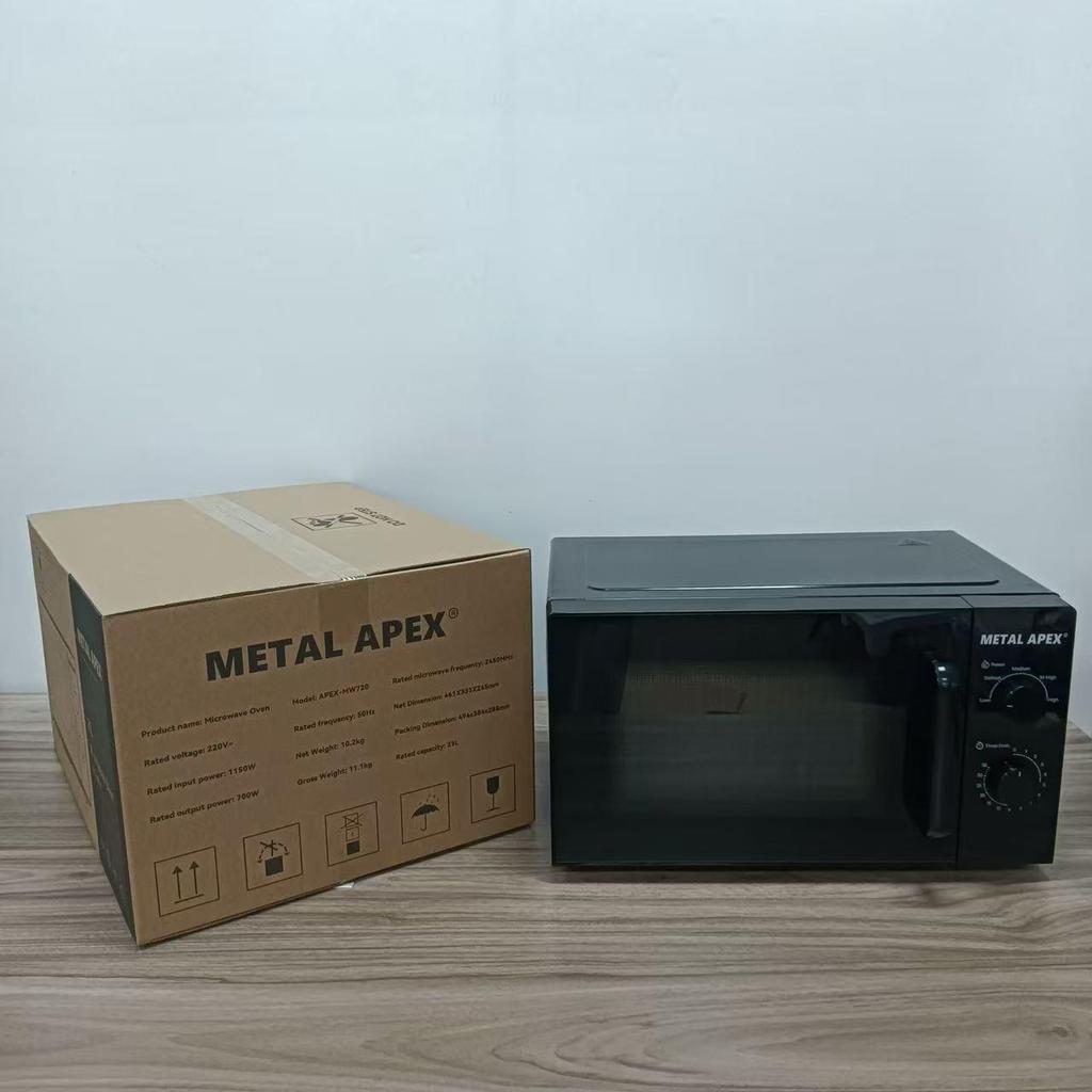 25L Fully Automatic European-Style Multifunctional Mechanical Turntable Microwave Oven with Light Wave Baking - New Model