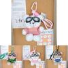 Dopamine Bear Plush Pendant With Cotton Filling For Backpack And Gift Use