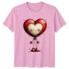 Heart Character Valentines Day Unisexs TShirt Unisexs Tee Graphic Unisex Top
