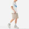 Li-Ning Loose Solid Color Cargo Shorts Men Bottoms Khaki AKSSA37-3