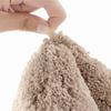 Ultrafine Fiber Absorbent Doormat Comfortable Semi Circle Solid Color Mat