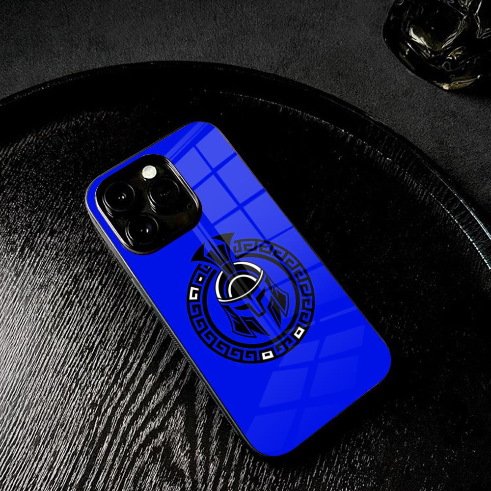 

Spartan Real Man Warrior Phone Case Tempered Glass For IPhone 17 16 13 14 12 15 11 Pro Max Plus Mini X XR SE2020 Coque iPhone 16e
