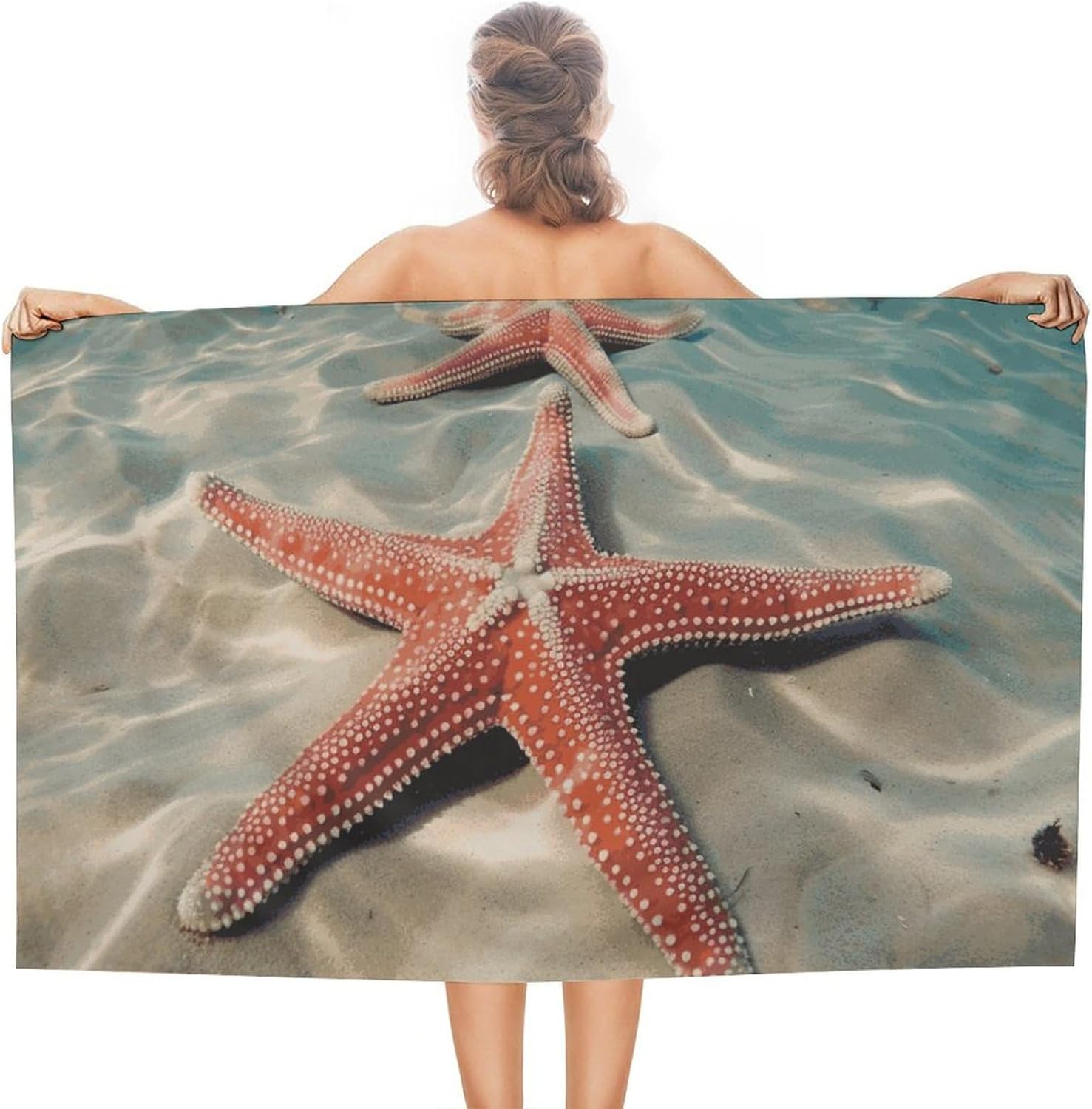 

Cute Rooster Chickens Beach Towel Oversized Beach Blanket Waterproof Sandproof Pool Towels Quick Drying Outdoor TravelSummer W30*H60(CM)