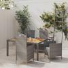 Day and Night - Day and Night 5-piece Garden Dining Set and Gray Synthetic Rattan Cushions
