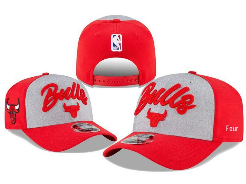 Chicago Bulls Cross Bull Embroidered Duckbill Cap, Unisex Korean Style Baseball Hat
