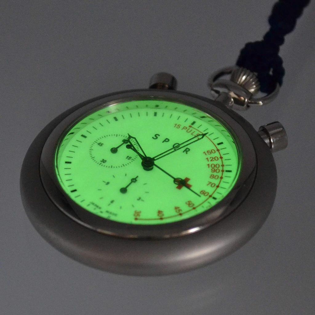 SPQR THE PULSE Somes Saddle Leather Strap Japanese Pulse Watch with Chronograph High Spec Nurse Watch × (Beige)