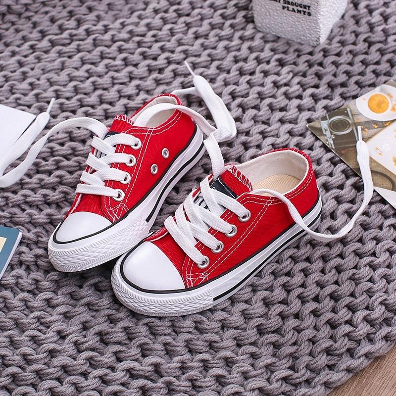 Children'S Shoes Summer Newest Girl'S Candy Color Sneakers Boy'S Canvas Shoes Baby Casual Shoes Student Nonslip Sneakers